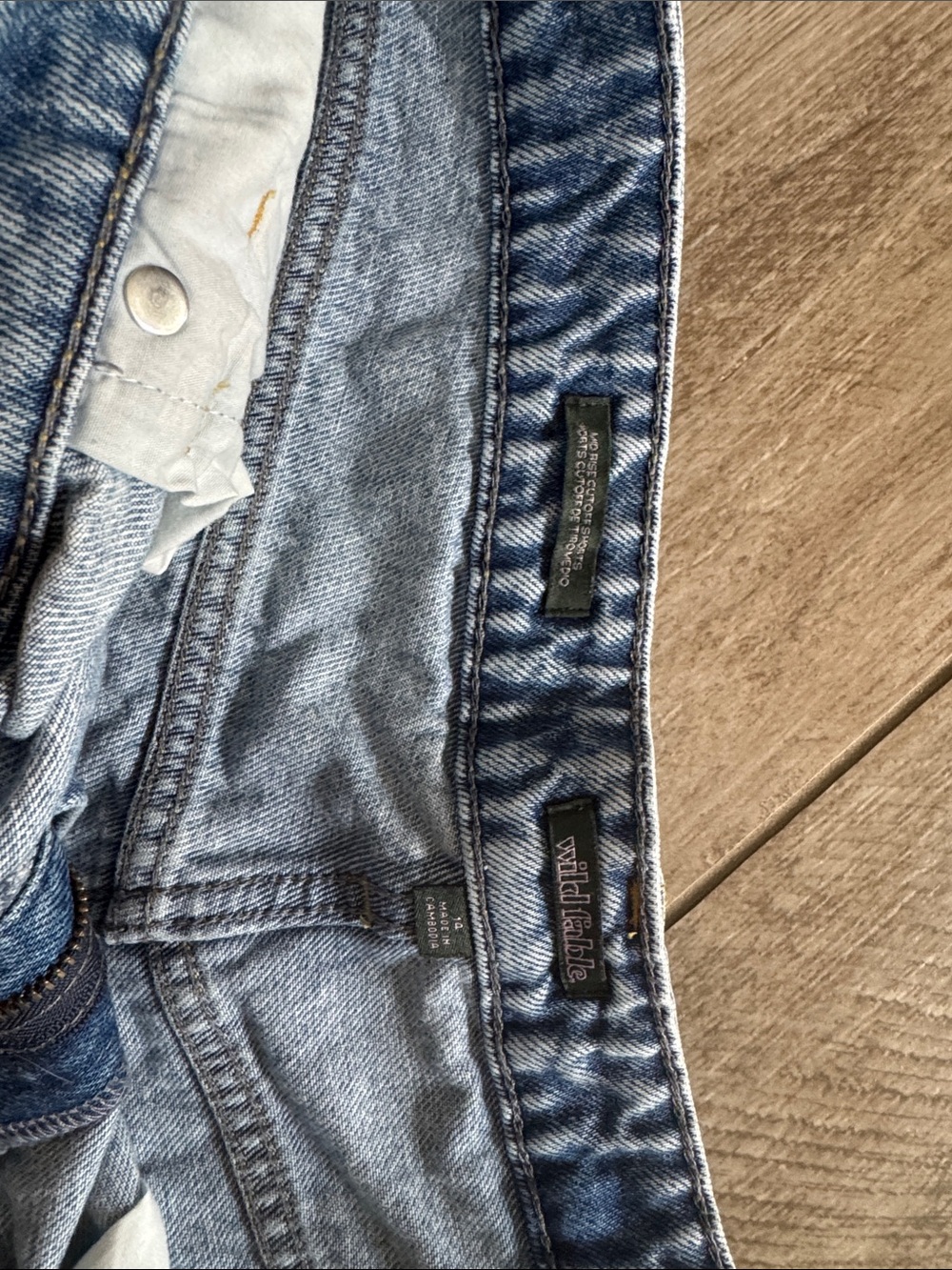Light blue women's shorts